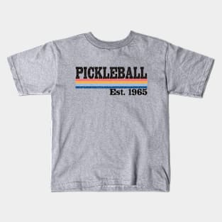 Est 1965 Classic Retro Style Pickleball Kids T-Shirt